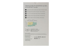 Леггинсы женские теплые с мехом имитация капрона Siela Collant collection 240den S/M nero