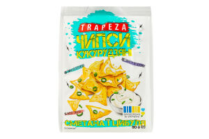 Чипсы кукурузные Сметана и лук Trapeza м/у 90г