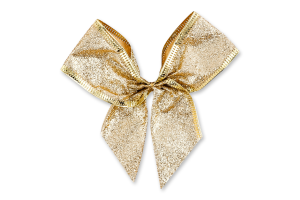 Прикраса ялинкова Бант блиск 8*9см 5802