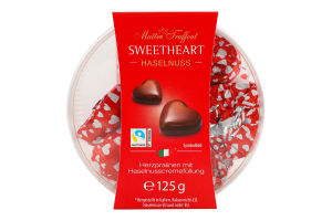 Цукерки Солодке серце з фундуком та вершками 125г Метр Трюффо