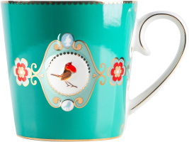 Чашка PIP Studio LoveBirds Medallion смарагдова