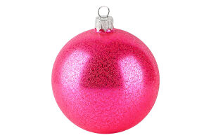 Прикраса ялин MBM My Home Куля однокольорова 85мм