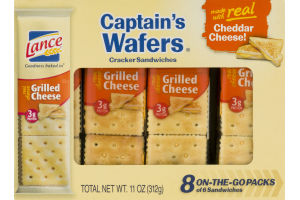Lance Cracker Sandwiches Captain's Wafers Grilled Cheese - 8 CT
