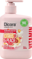 Мило рідке Dicora Urban Fit 500 мл Цитрус та персик з вітаміном С