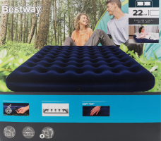 Матрас надувной флоковый 203х185х22см №67004N Bestway 1шт