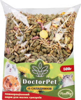 Корм д/малих гризунів 15складників 500г Doctor Pet