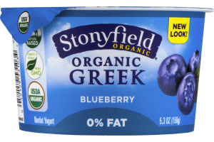 Stonyfield Organic Greek Nonfat Yogurt Blueberry