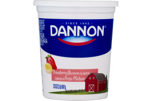 Dannon Nonfat Yogurt Strawberry Banana Flavor