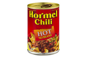 Hormel Chili Hot No Beans, 15 Ounce 