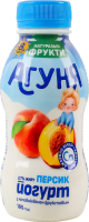 Йогурт 2.7% для детей от 8мес с наполнителем фруктовым Персик Агуня п/бут 185г