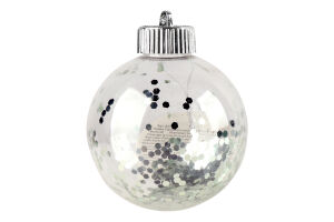 Прикраса ялинкова Куля з зірками 8см 833963