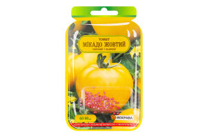 Насіння Томат Мікадо жовтий інкрустоване 60-90шт Яскрава