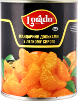 Мандарини дольками у легкому сиропі пастеризовані Lorado з/б 850мл