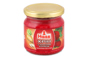 Хрін з буряком Пікантно-гострий Haas с/б 200г