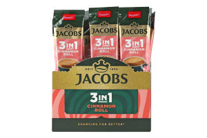 Напій кавовий розчинний зі смаком кориці 3в1 Cinnamon roll Jacobs м/у 11.2г