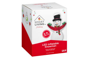 Smart Living Holiday LED Inflatable Snowman
