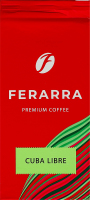 Кава натуральна смажена мелена з ароматом рому Забагліоне Cuba Libre Ferarra в/у 250г