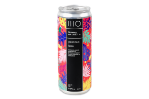 Пиво 0.33л 6.2% світле нефільтроване непастеризоване Liquid silk NEIPA Шо brewery з/б