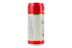 Напиток винный 0.33л 6-6.9% красный полусладкий слабоалкогольный газированный Rosso Fragolino Fratelli ж/б