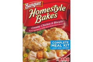 Banquet Homestyle Bakes Creamy Chicken & Biscuits Complete Meal Kit