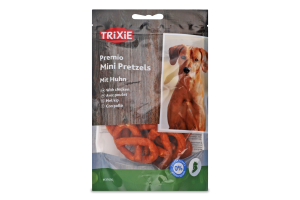 Ласощі для собак Крендель з куркою Mini pretzels Premio Trixie д/п 100г