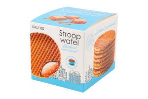 Вафлі із солоною карамельною начинкою Stroopwafel Saleks к/у 231г