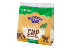 Сир кисломолочний нежирний Волошкове поле м/у 330г