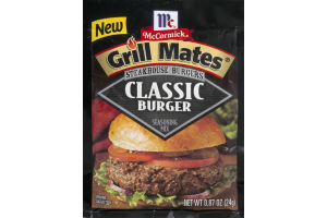 McCormick Grill Mates Steakhouse Burgers Seasoning Mix Classic Burger