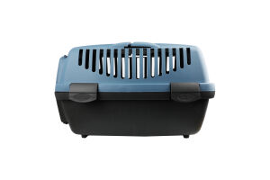 Переноска д/котів та собак до 6кг Капрі синя пластик 32*31*48см Тріксі