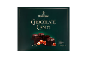 Цукерки шоколадні з начинкою з фундуком Ravissant к/у 145г