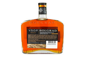 Бренді 0.5л 40% виноградний витриманий 4 роки VSOP Bolgrad пл