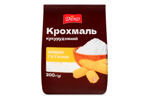 Крахмал кукурузный сухой Деко в/с м/у 200г