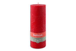 Свеча красная 19х6.8см №103668850341 Bolsius 1шт