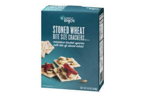 Simply Enjoy Bite Size Crackers Stoned Wheat