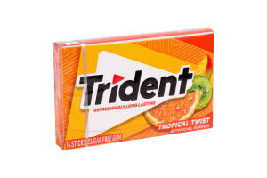 Гумка жувальна Trident тропічний смак
