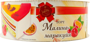 Торт Малина-маракуйя 800г коробка Valencia