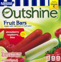 Nestle Outshine Fruit Bars Assorted Fruit Ice Bars - 12 CT