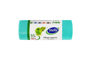 Пакеты для мусора прочные 35л Stella 30шт