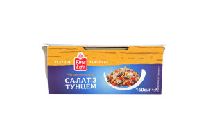Салат с тунцом стерилизованный По-мексикански Fine Life ж/б 160г