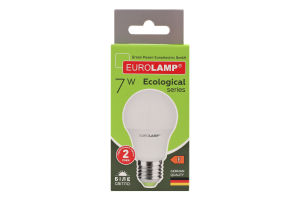 Лампа світлодіодна 7W E27 4000K Ecological Eurolamp 1шт