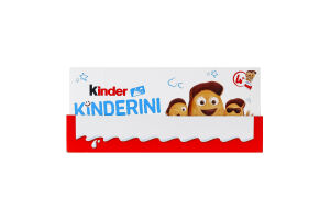 Печенье хрустящее с какао-молочным декором Kinderini Kinder к/у 4х25г