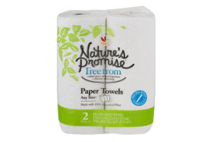 Nature's Promise Any Size Paper Towels - 2 CT