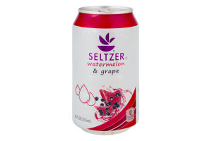 Ahold Flavored Seltzer Water Watermelon & Grape