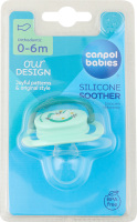 Пустушка Toys зелена силіконова анатомічна 0-6місяців Canpol babies