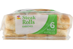Ahold Steak Rolls - 6 CT