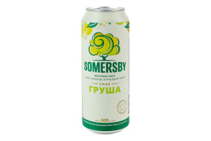 Сидр 0.5л 4.7% з грушевим соком напівсолодкий Груша Somersby з/б