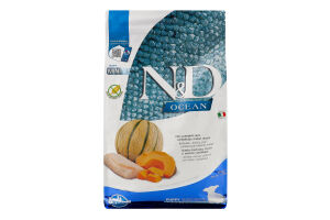 Корм д/цуценят дрібних порід N&D беззерновий з тріскою та динею сухий 800г Farmina