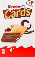 Вафлі з молочною і какао начинкою Cards Kinder к/у 3х25.6г
