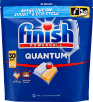 Засіб для миття посуду в посудомийних машинах Лимон Quantum Powerball Finish 30шт