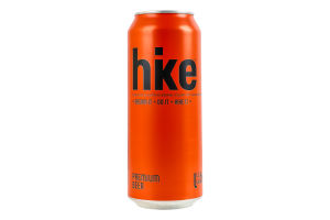 Пиво 0.5л 4.8% світле пастеризоване Premium Hike з/б